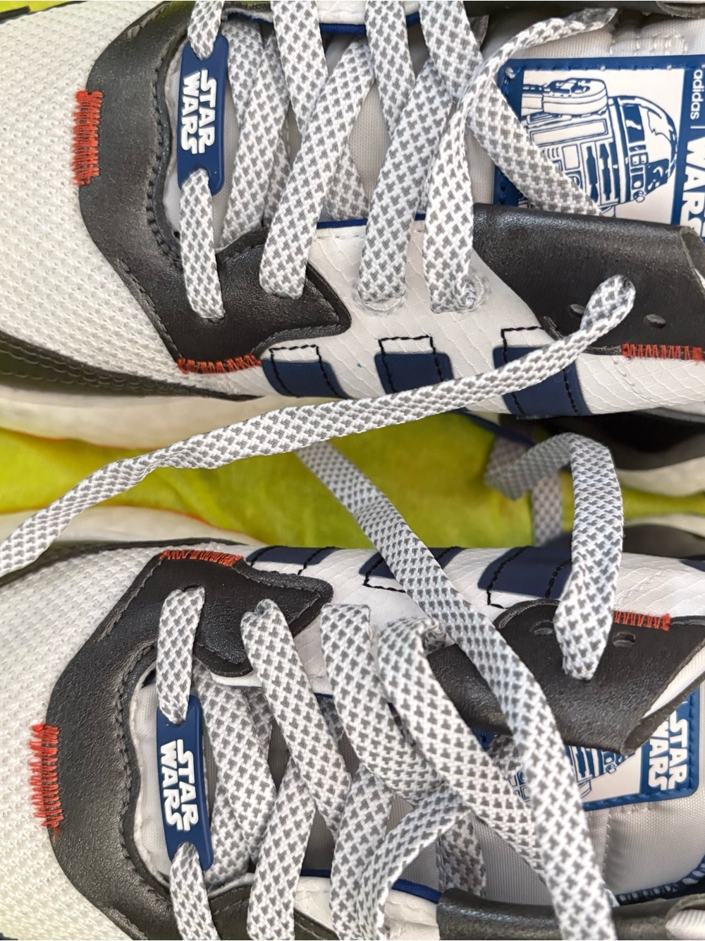Adidas White, Navy & Gray Star Wars Sneakers
